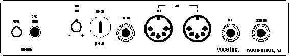 VOCE Micro B II Rear Panel